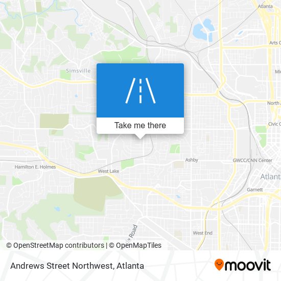 Mapa de Andrews Street Northwest