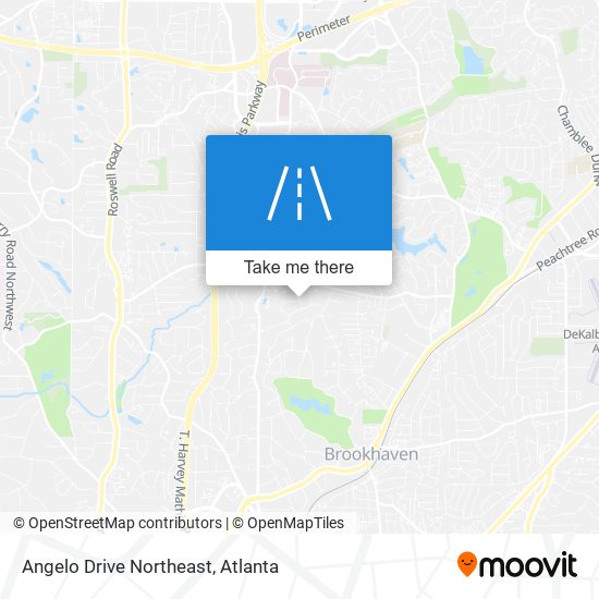 Mapa de Angelo Drive Northeast