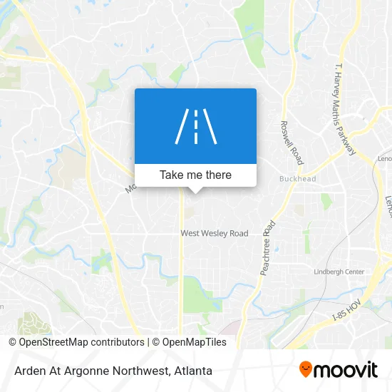 Arden At Argonne Northwest map
