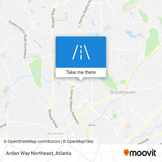 Mapa de Arden Way Northeast