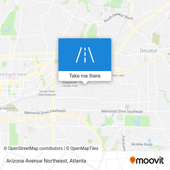 Arizona Avenue Northeast map