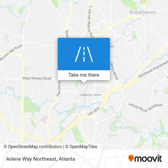 Arlene Way Northeast map