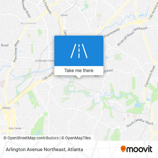 Mapa de Arlington Avenue Northeast