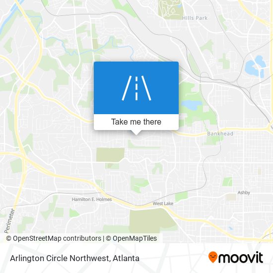 Arlington Circle Northwest map