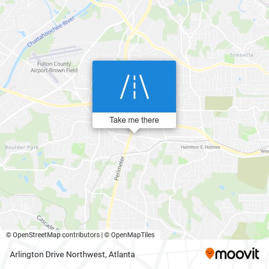 Mapa de Arlington Drive Northwest