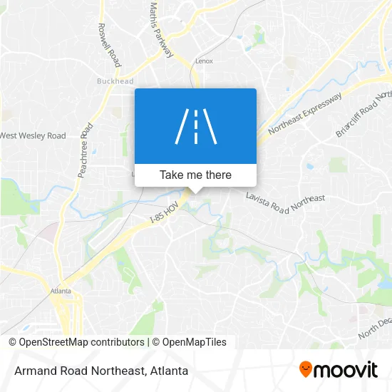 Armand Road Northeast map