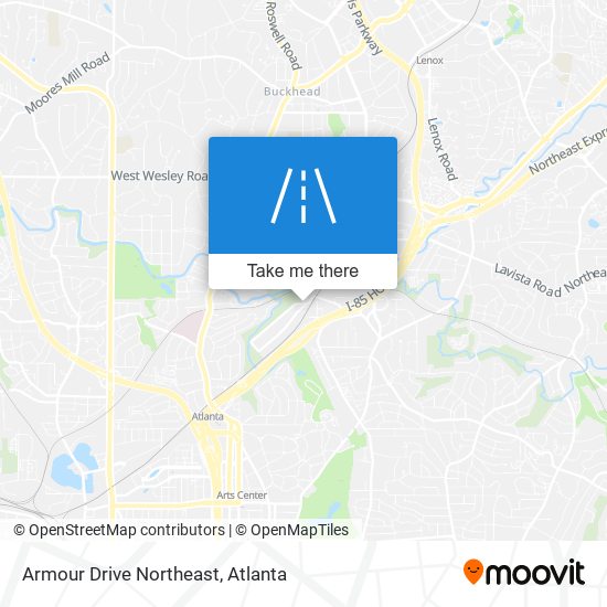 Mapa de Armour Drive Northeast