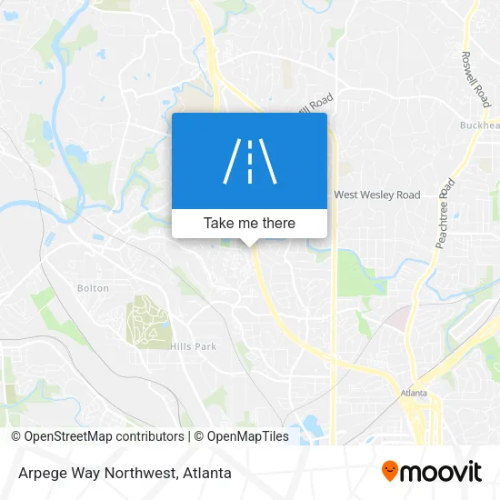 Arpege Way Northwest map
