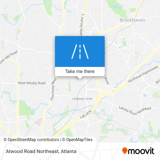 Atwood Road Northeast map