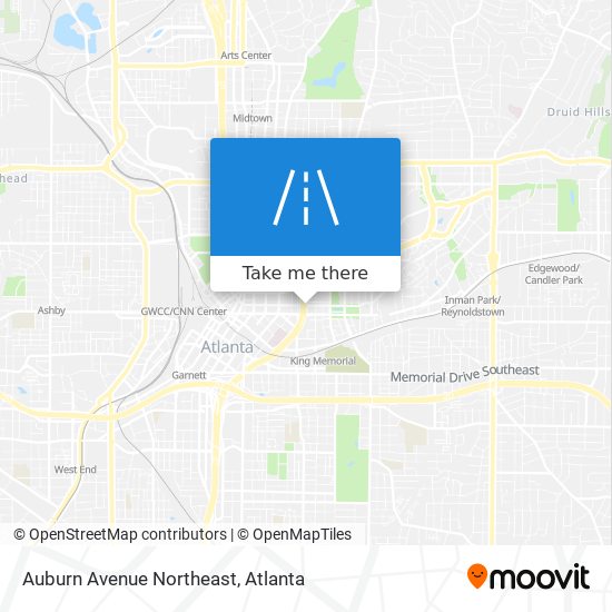 Mapa de Auburn Avenue Northeast