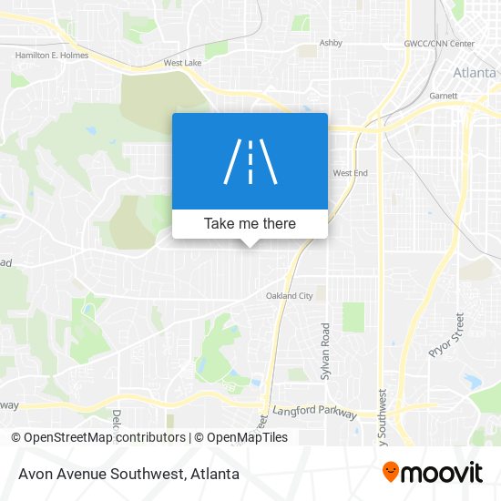 Avon Avenue Southwest map
