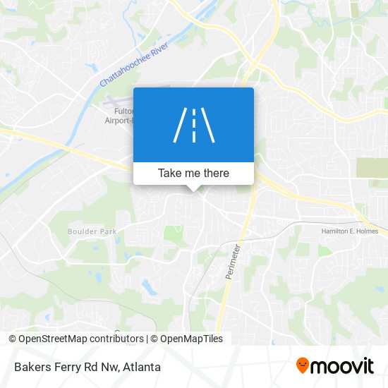 Bakers Ferry Rd Nw map