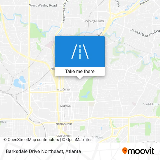 Barksdale Drive Northeast map