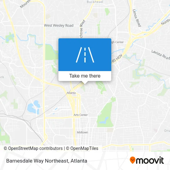 Barnesdale Way Northeast map