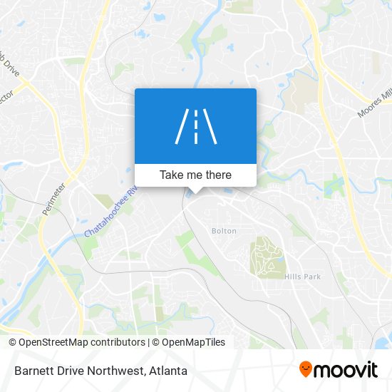 Mapa de Barnett Drive Northwest