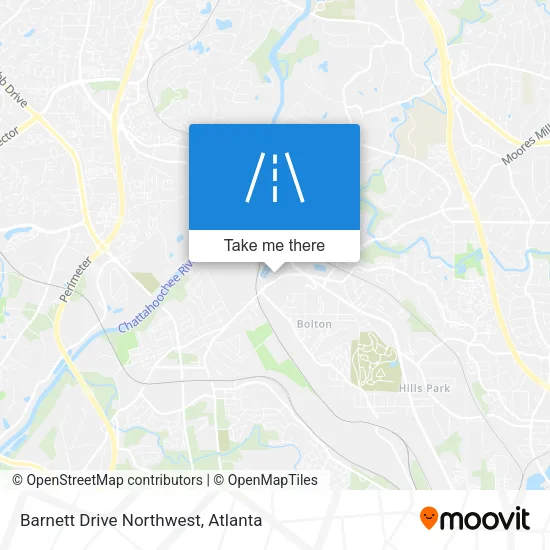 Barnett Drive Northwest map