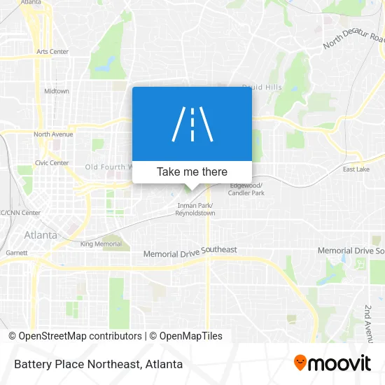 Battery Place Northeast map