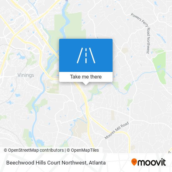 Mapa de Beechwood Hills Court Northwest