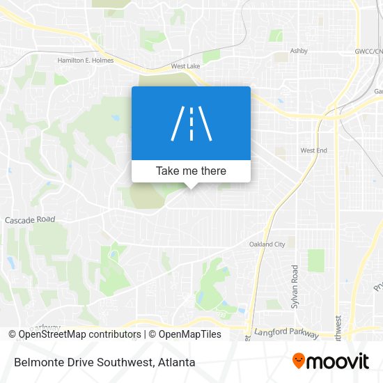 Mapa de Belmonte Drive Southwest