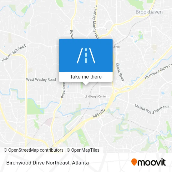 Mapa de Birchwood Drive Northeast