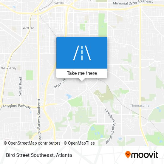 Mapa de Bird Street Southeast