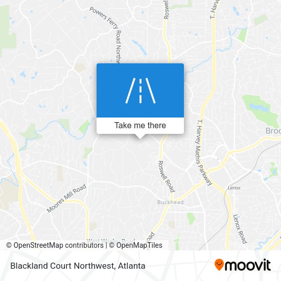 Mapa de Blackland Court Northwest