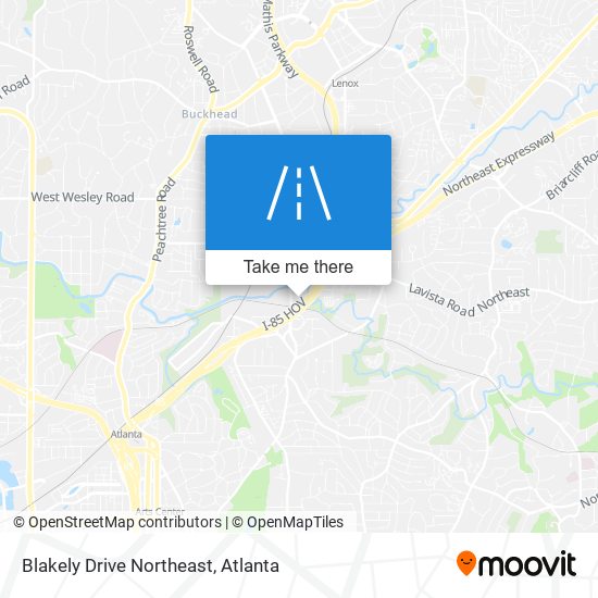 Blakely Drive Northeast map