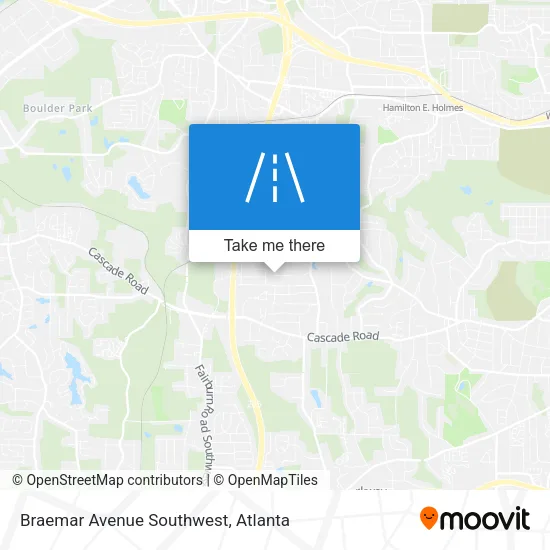 Braemar Avenue Southwest map