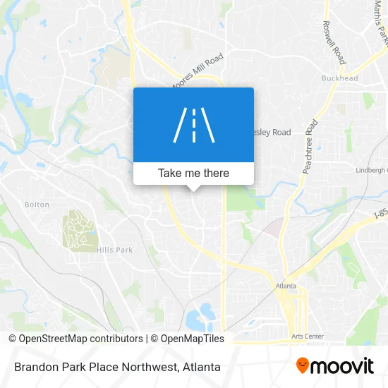 Brandon Park Place Northwest map