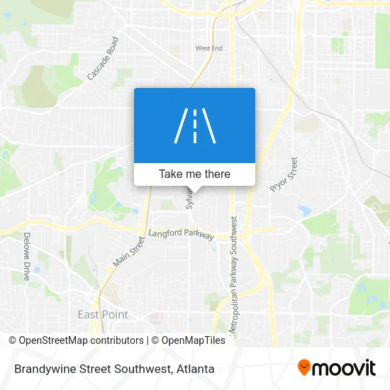 Brandywine Street Southwest map