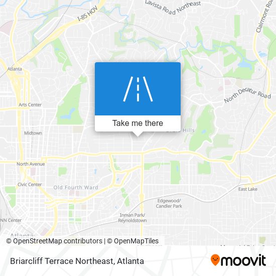 Mapa de Briarcliff Terrace Northeast