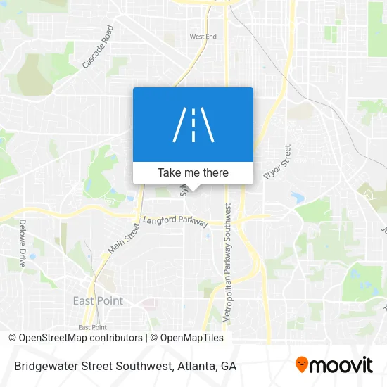 Bridgewater Street Southwest map