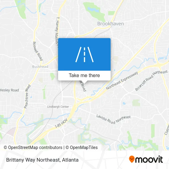Brittany Way Northeast map