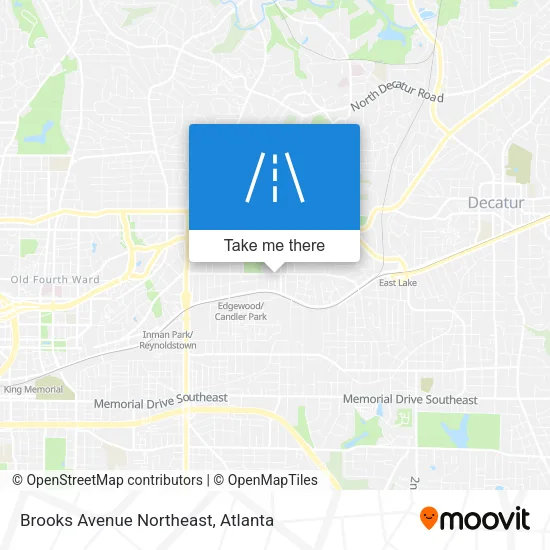 Brooks Avenue Northeast map