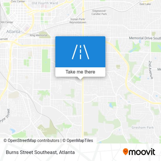 Burns Street Southeast map