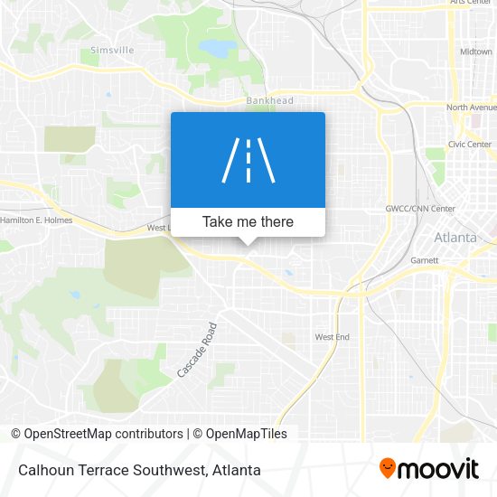 Mapa de Calhoun Terrace Southwest