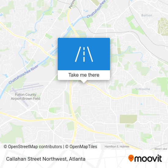 Callahan Street Northwest map