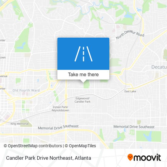 Mapa de Candler Park Drive Northeast