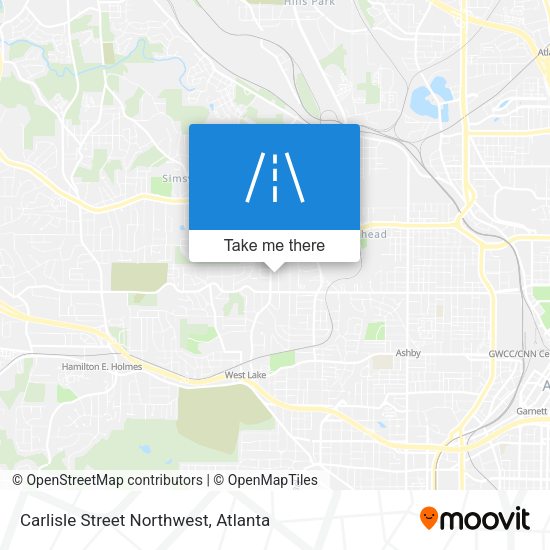 Carlisle Street Northwest map