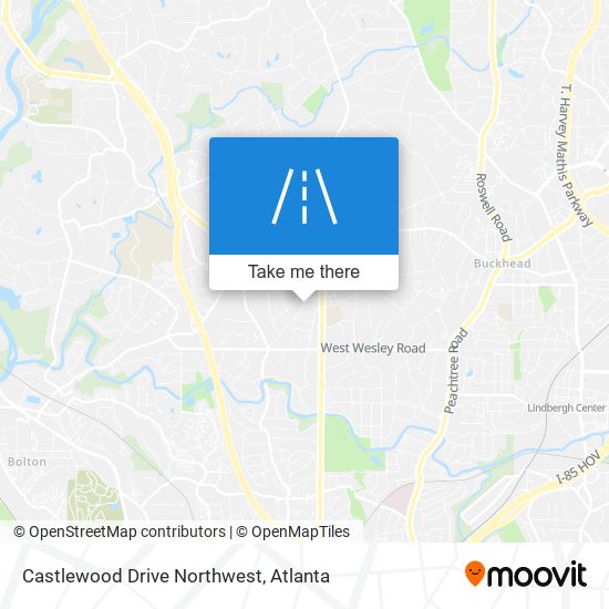 Mapa de Castlewood Drive Northwest