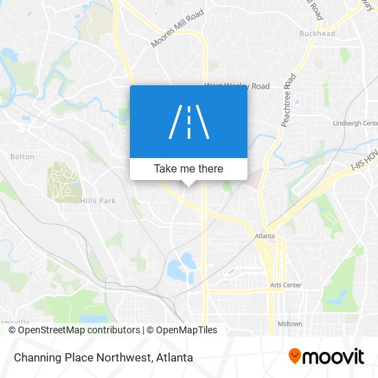 Mapa de Channing Place Northwest