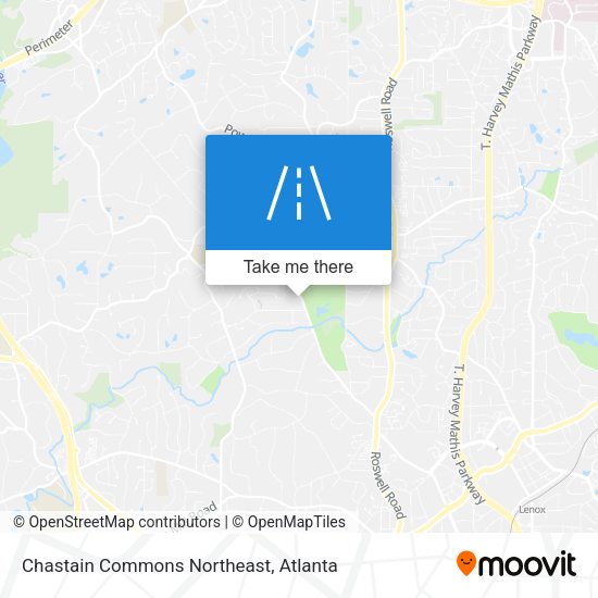 Mapa de Chastain Commons Northeast