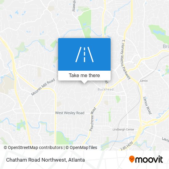 Mapa de Chatham Road Northwest