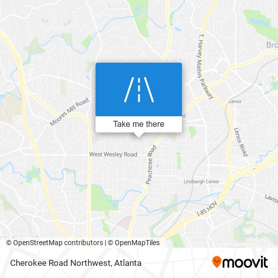 Mapa de Cherokee Road Northwest
