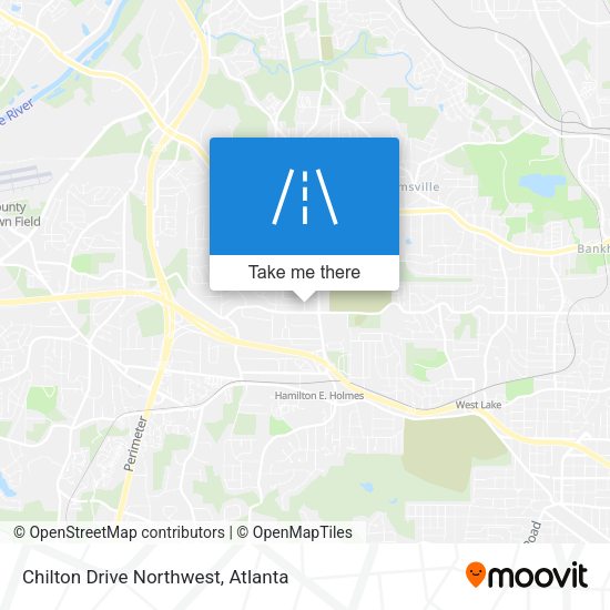 Chilton Drive Northwest map