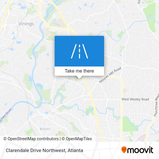 Mapa de Clarendale Drive Northwest