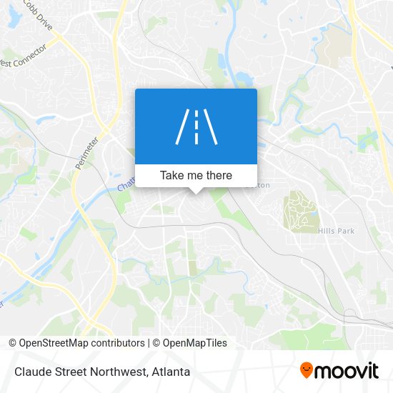 Claude Street Northwest map