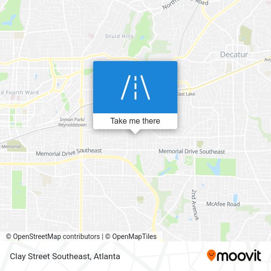 Mapa de Clay Street Southeast