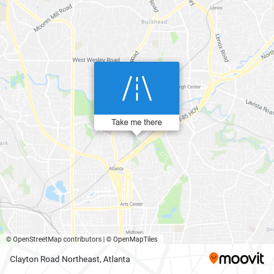 Mapa de Clayton Road Northeast