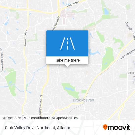 Mapa de Club Valley Drive Northeast